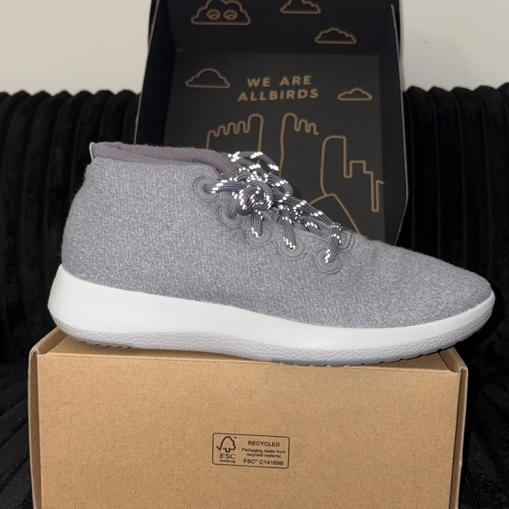 Wool Runner-up Mizzles - Medium Grey (Light Grey Sole) - Picture 9 of 11